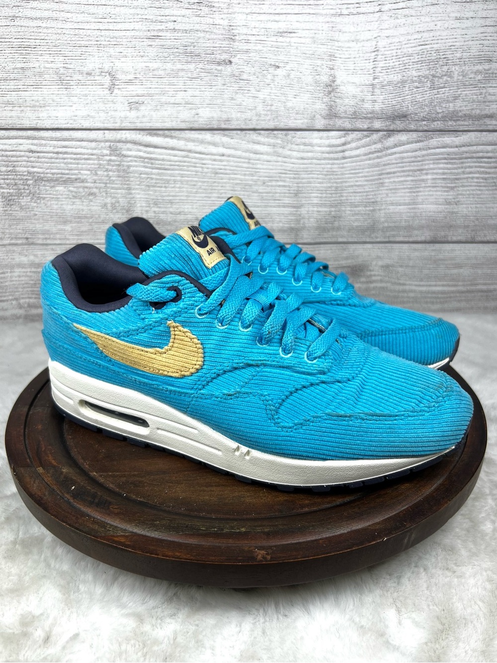 Nike Air Max 1 Premium 'Baltic Blue Corduroy' Men Sneakers Shoes FB8915-400 8.5